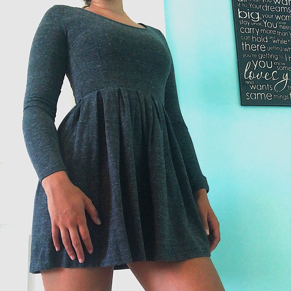 talula dark grey cotton dress.